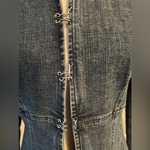 Nine West Fitted Denim Blazer - Picture 2 of 6